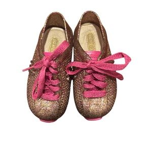 Mini Melissa Love System Glitter Sneakers Size 7
